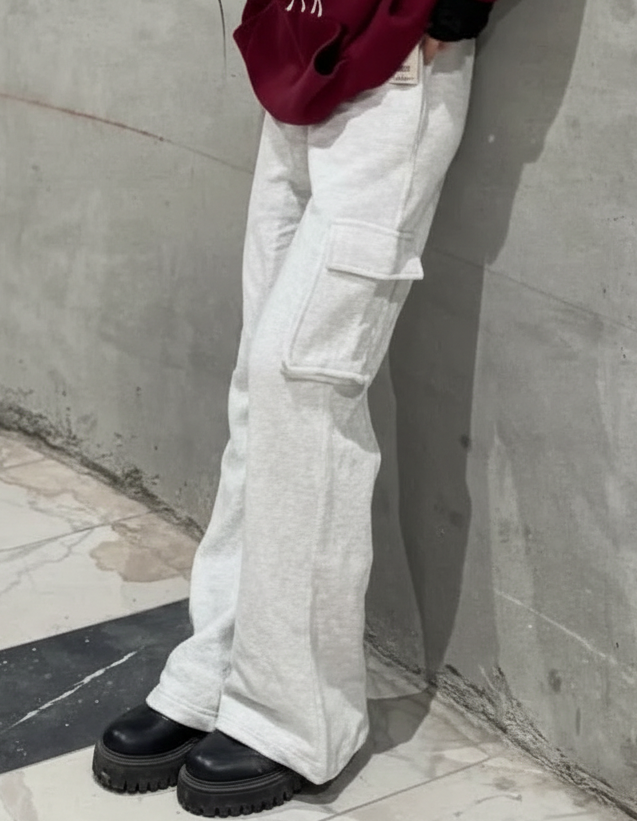 Classic Oversized Fit trouser - Ash White