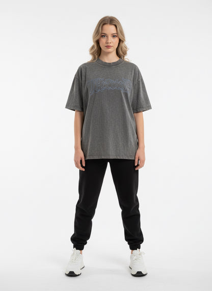 Oversized T Shirt - Stonewash - Grey