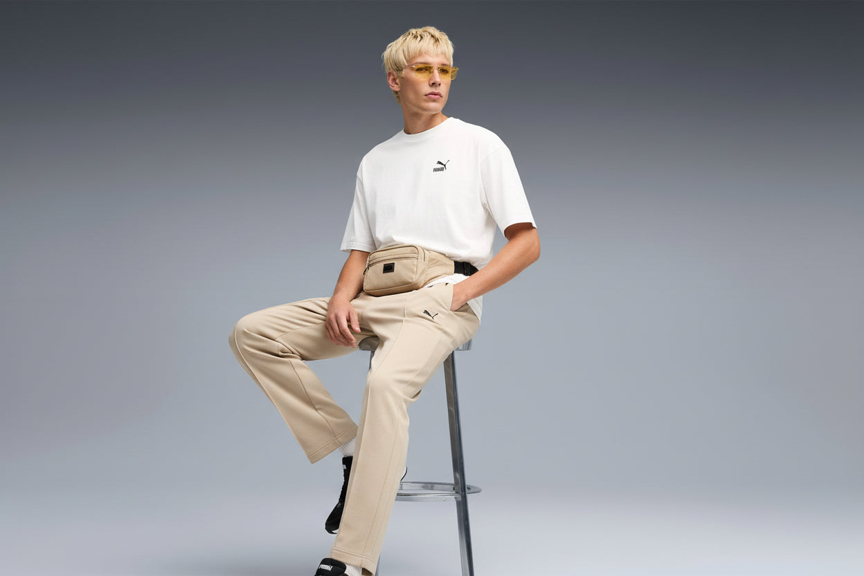 Loose Dry Fit Trousers -  Beige