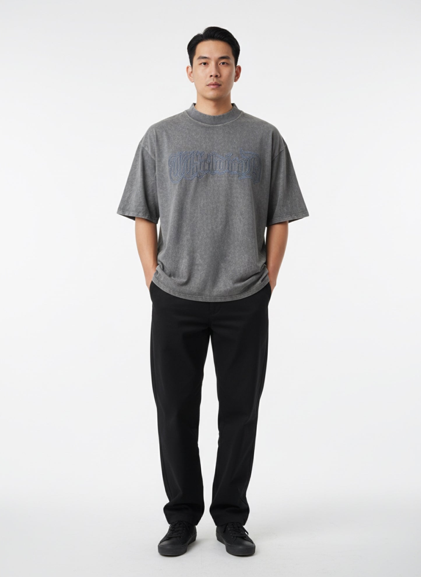 Oversized T Shirt - Stonewash - Grey