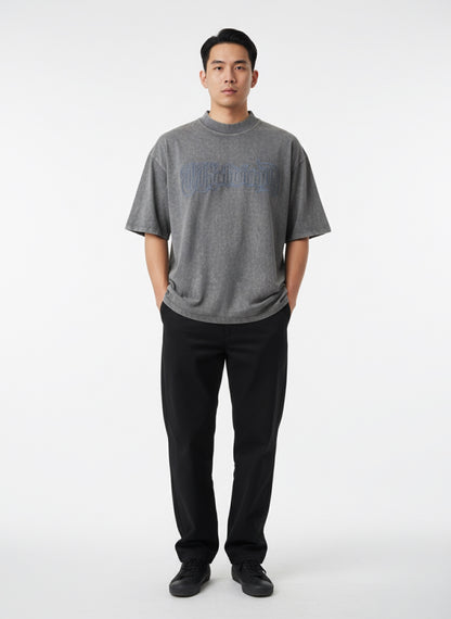 Oversized T Shirt - Stonewash - Grey