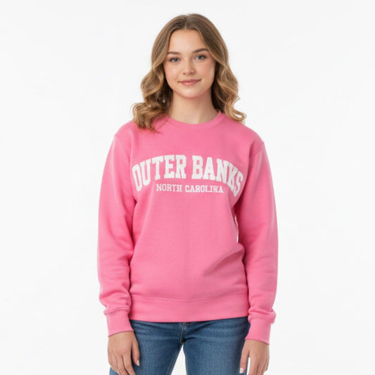 Classic Loose Fit Sweatshirt - Pink