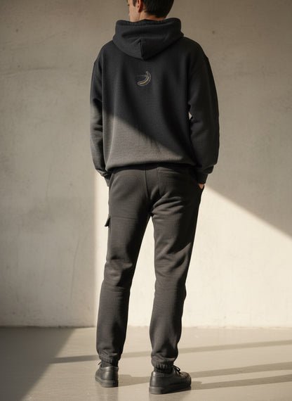 Classic Loose Fit Cargo Pants - Black