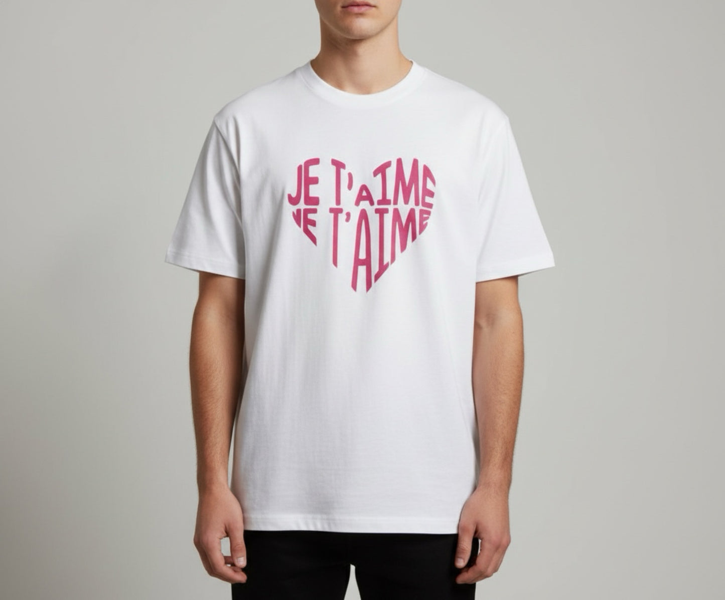 Je t'aime - Loose Fit T Shirt- White