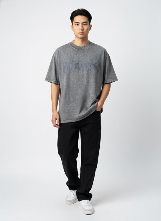 Oversized T Shirt - Stonewash - Grey