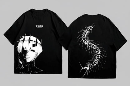 Ken Kaneki - Oversized Fit T Shirt - Black
