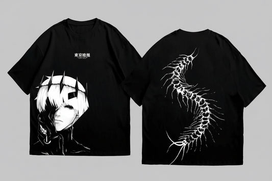 Ken Kaneki - Oversized Fit T Shirt - Black
