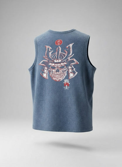 Light Blue Sando Shirt - Tank Top - Samurai