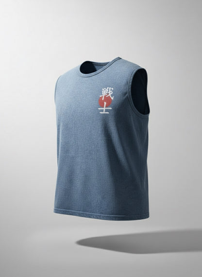 Light Blue Sando Shirt - Tank Top - Samurai