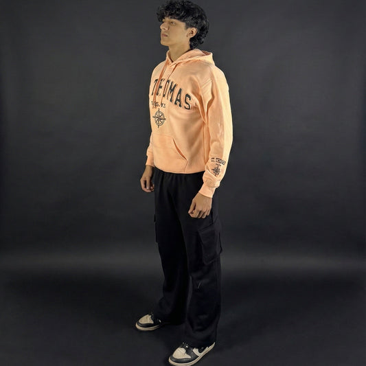 Classic Loose Fit Hoodie - Peach