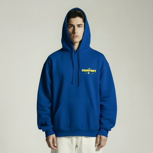 Comfort Oversized Fit Hoodie - Blue
