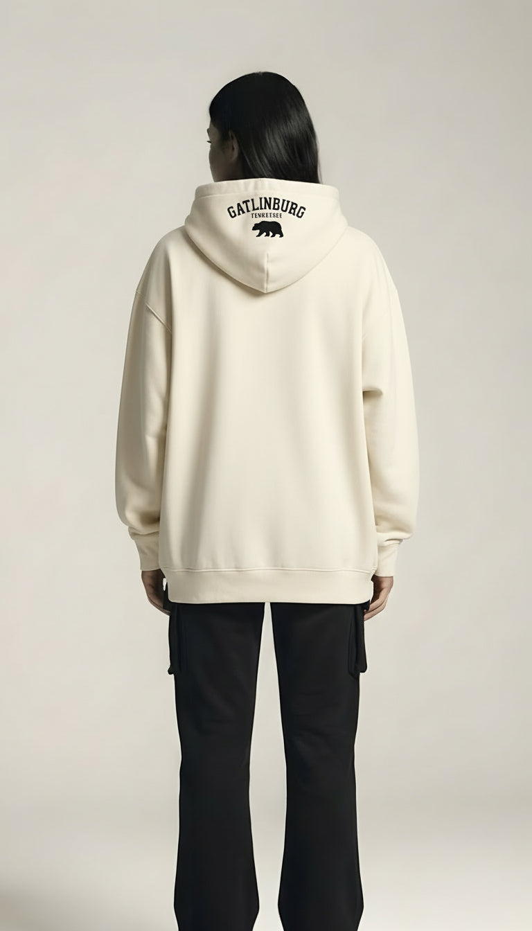Classic Loose Fit Hoodie - beige