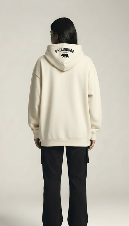 Classic Loose Fit Hoodie - beige