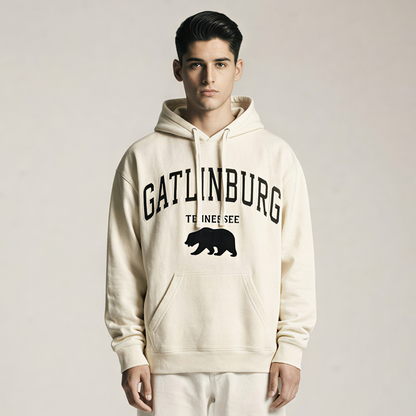 Classic Loose Fit Hoodie - beige