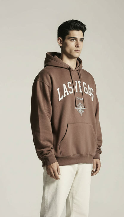 Classic Loose Fit Hoodie - Brown