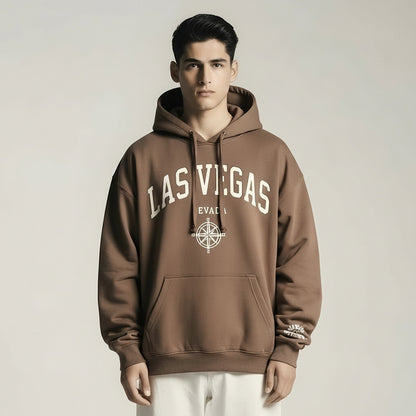Classic Loose Fit Hoodie - Brown