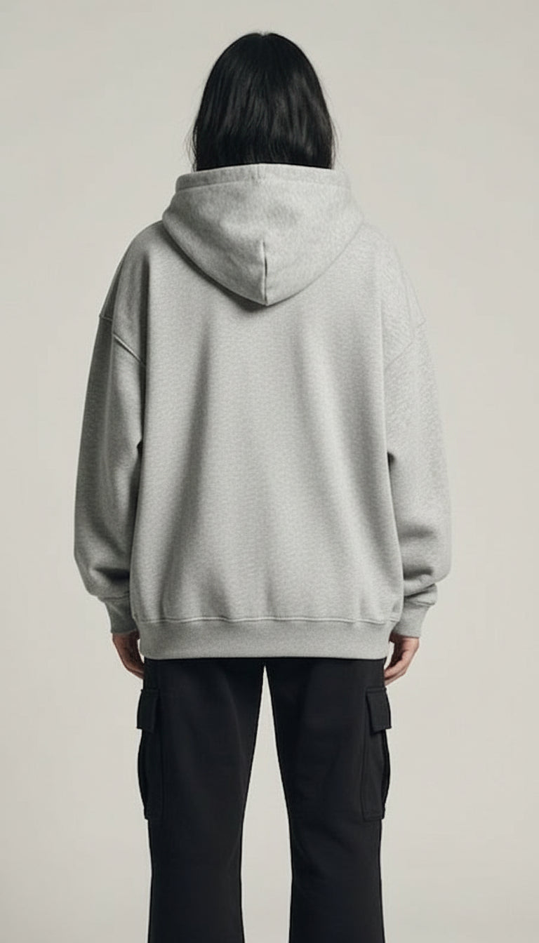 Classic Loose Fit Hoodie - Grey