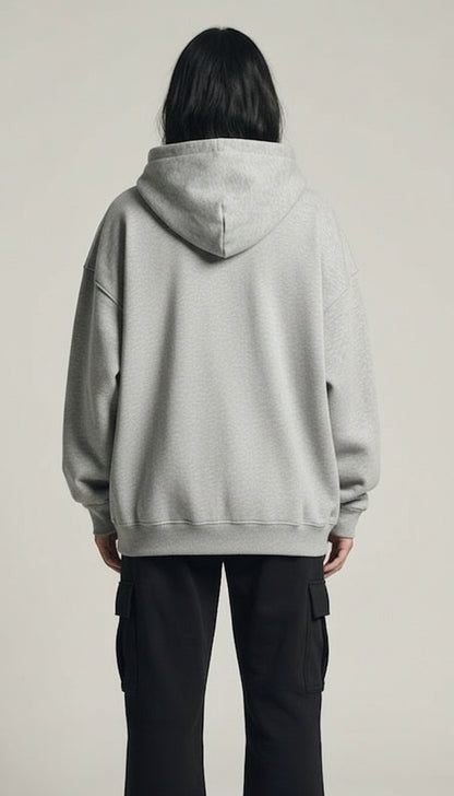 Classic Loose Fit Hoodie - Grey