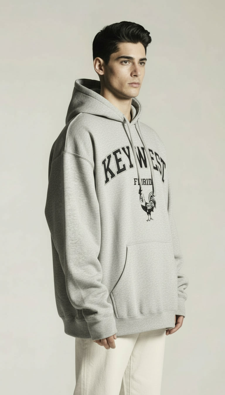 Classic Loose Fit Hoodie - Grey