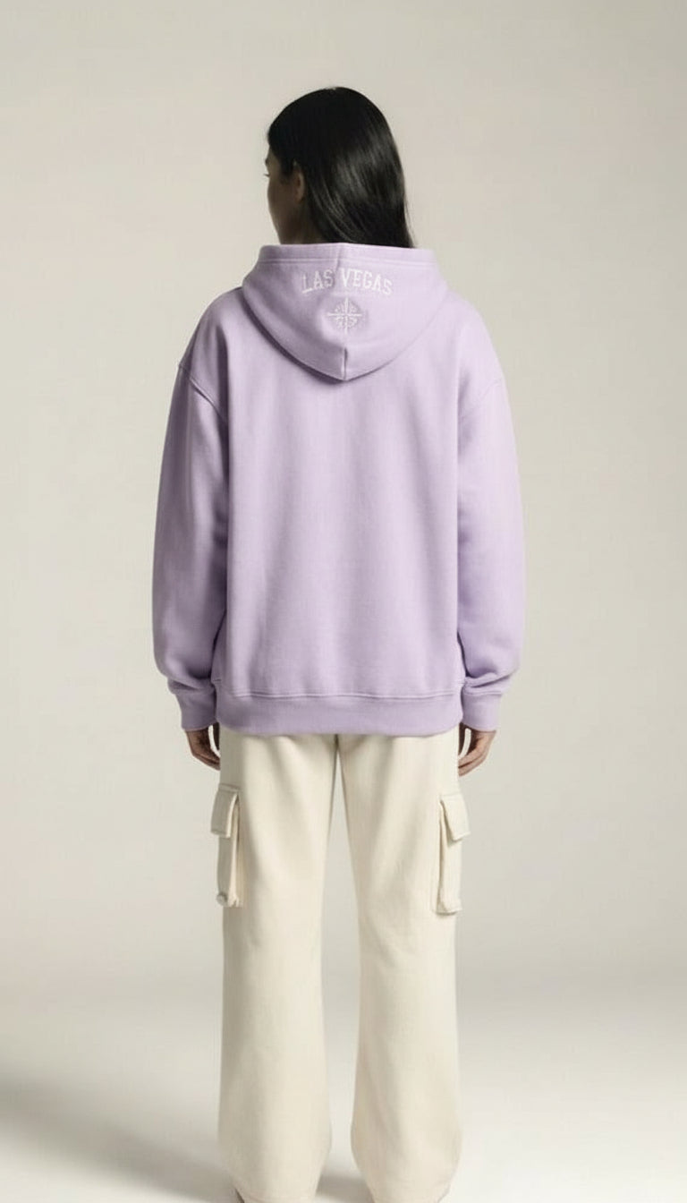 Classic Loose Fit Hoodie - Lilac