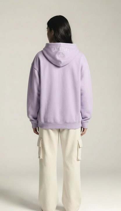 Classic Loose Fit Hoodie - Lilac