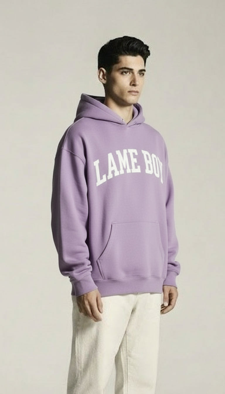 Classic Loose Fit Hoodie - Lilac