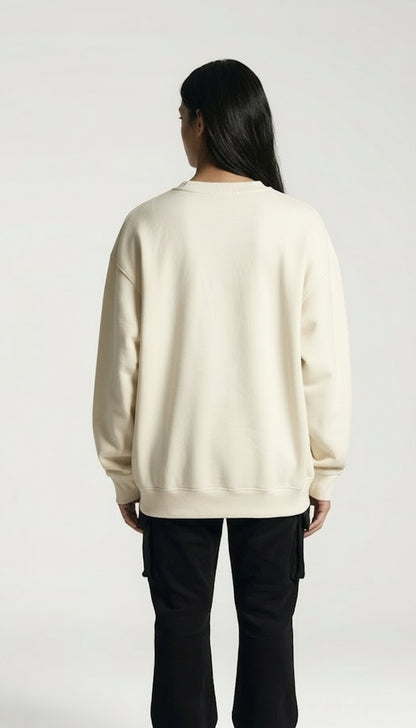 Classic Loose Fit Sweatshirt - White