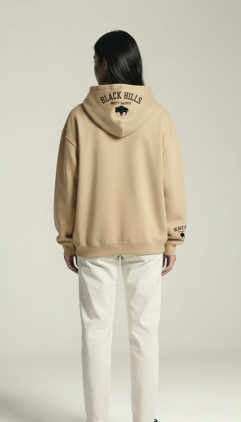 Classic Loose Fit Hoodie -Nude