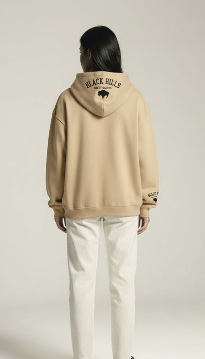Classic Loose Fit Hoodie -Nude