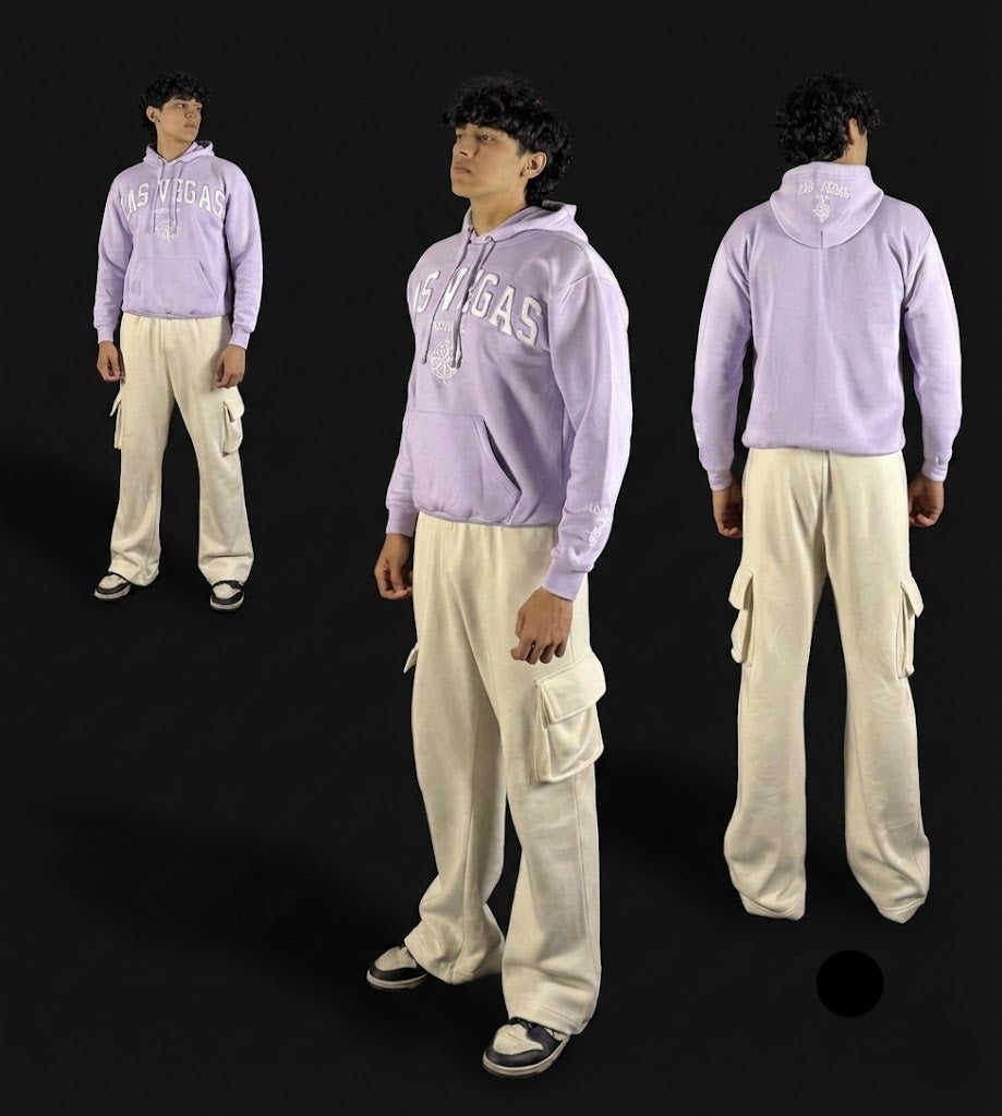 Classic Loose Fit Hoodie - Lilac