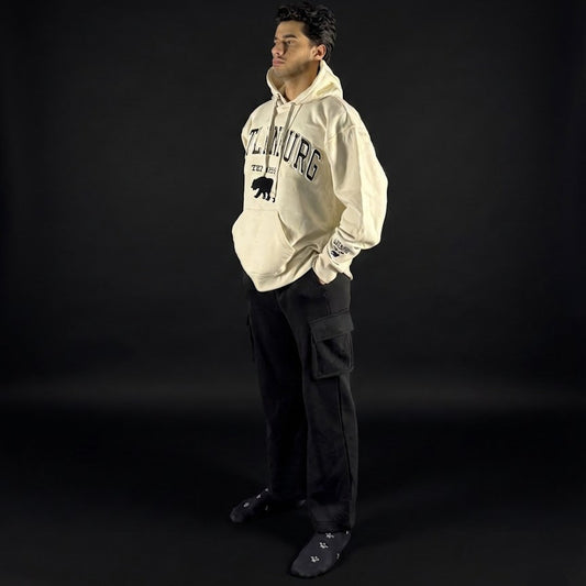 Classic Loose Fit Hoodie - beige